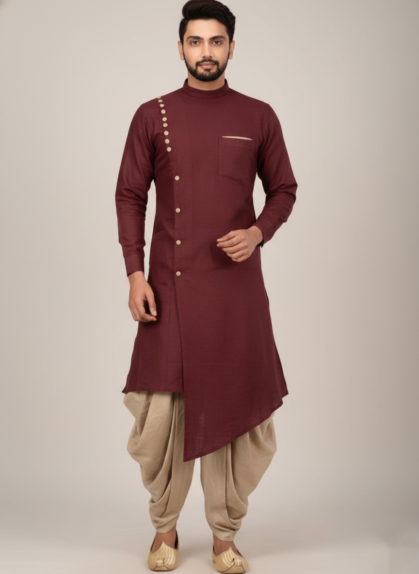 Sultan Veer-Kurta Dhoti Set for Men | Premium Eid Outfit
