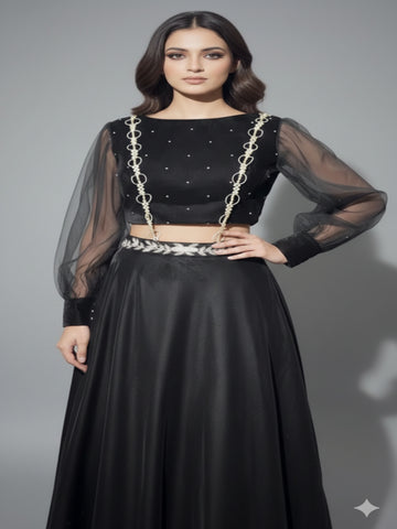 Midnight Eclipse-Black Co-ord Set