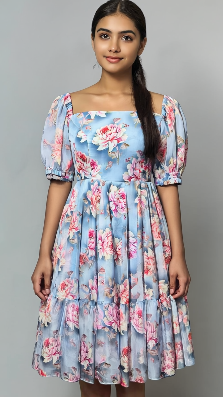 Khushi - Floral Midi Dress