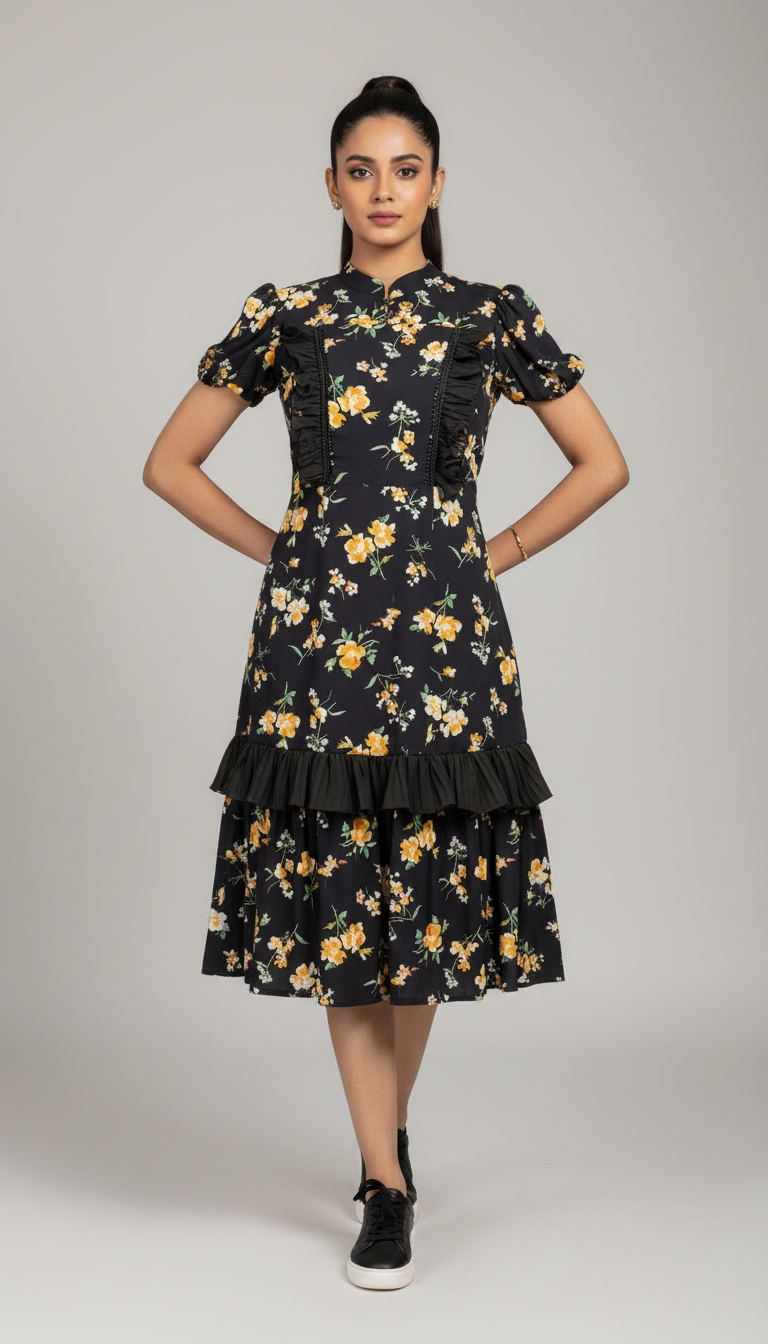 Casual Charm - Midi Dress