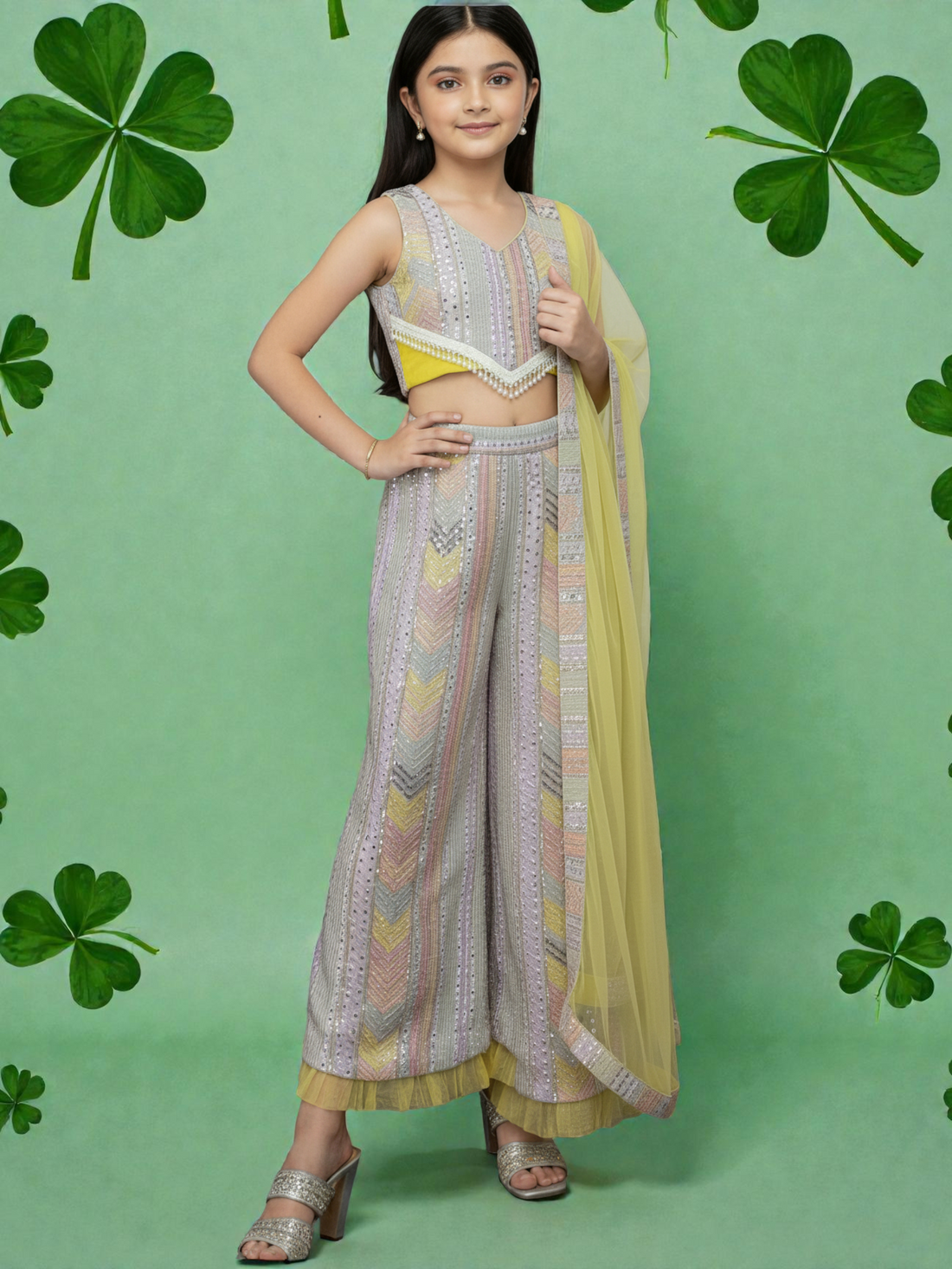 Bloomika - Festive Pallazo set