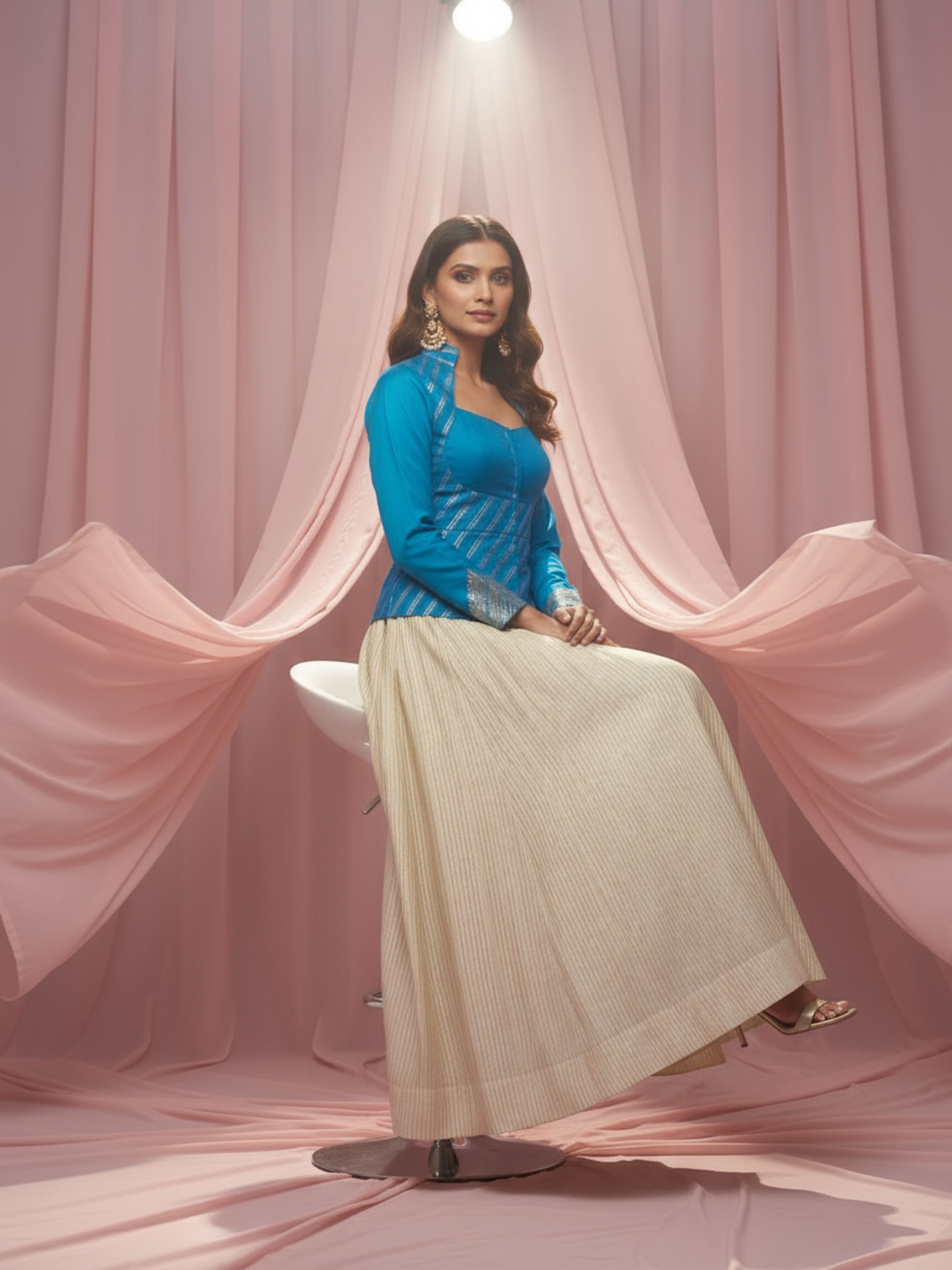 Ocean Mist-Designer Lehenga