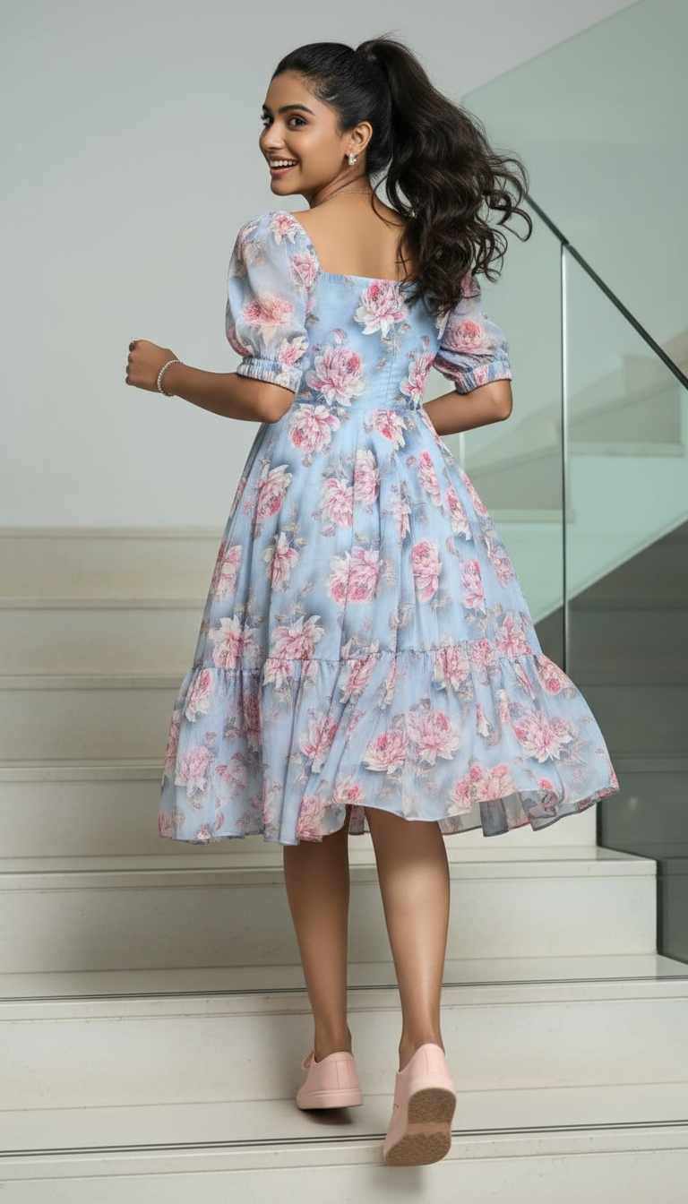 Khushi - Floral Midi Dress