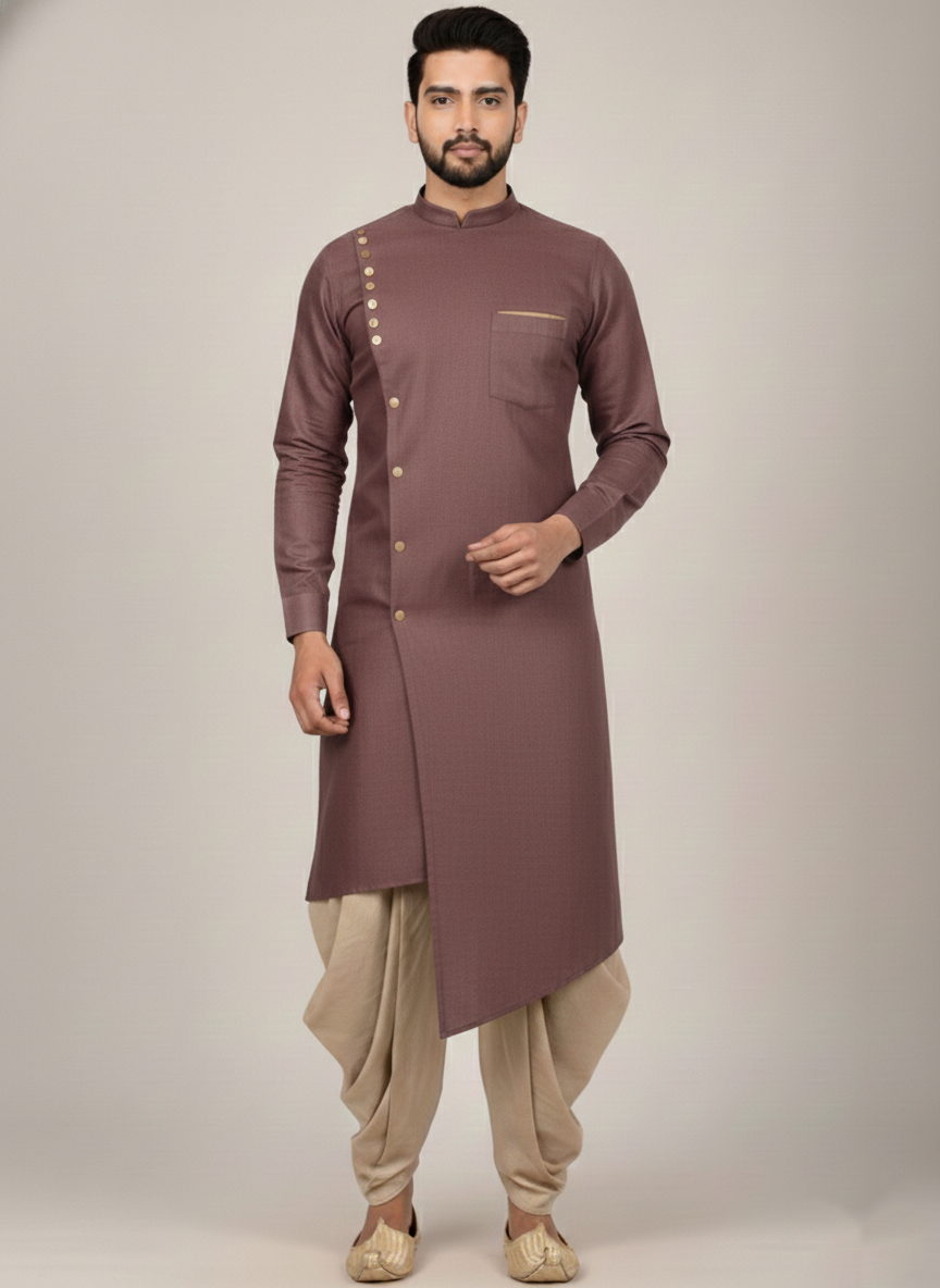Sultan Veer-Kurta Dhoti Set for Men | Premium Eid Outfit