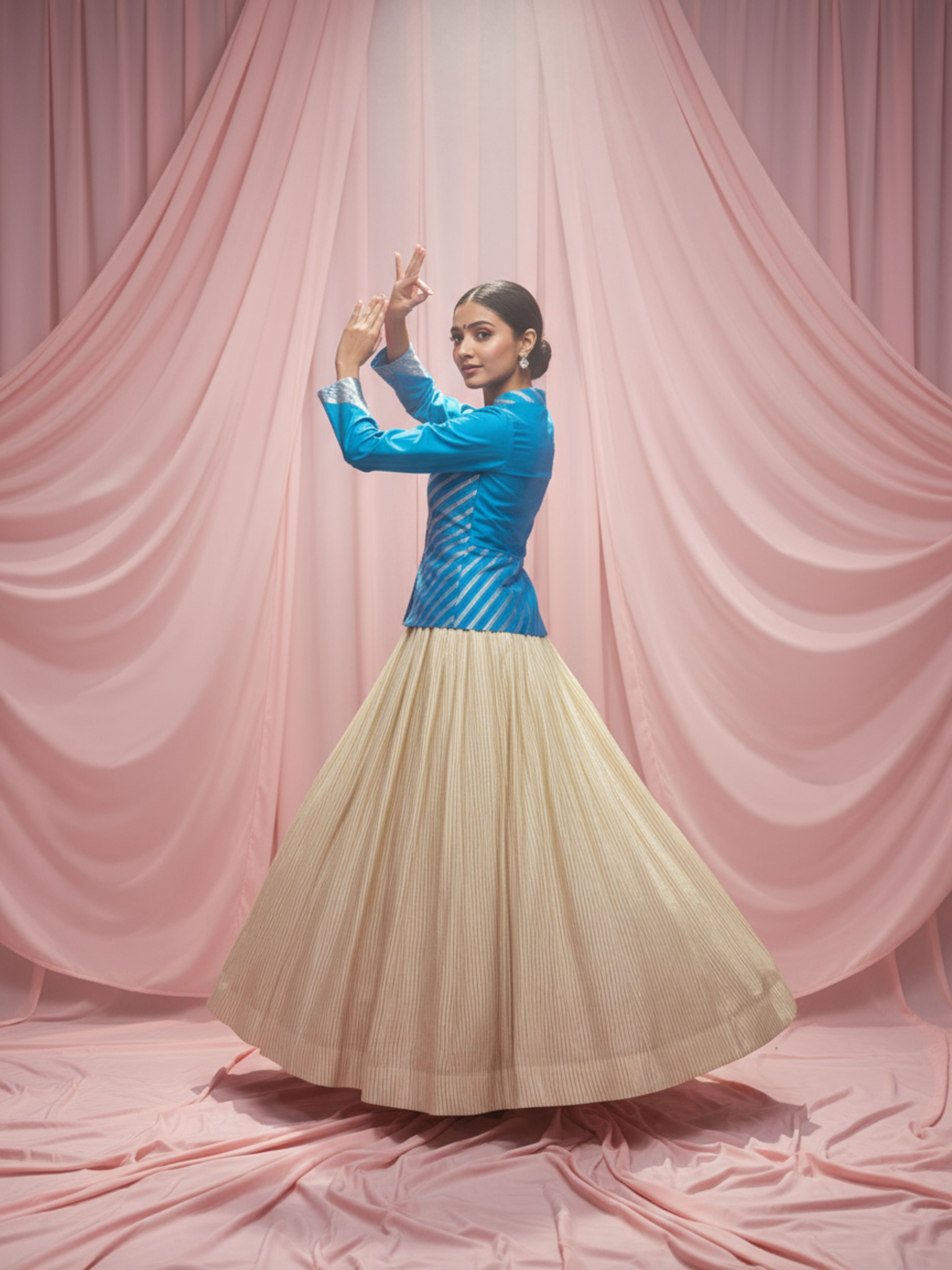 Ocean Mist-Designer Lehenga