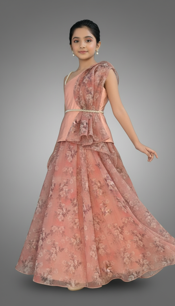 Floralika - Printed Floral longfrock