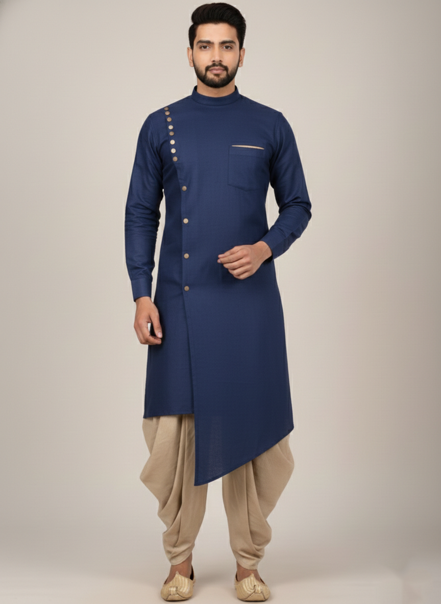 Sultan Veer-Kurta Dhoti Set for Men | Premium Eid Outfit