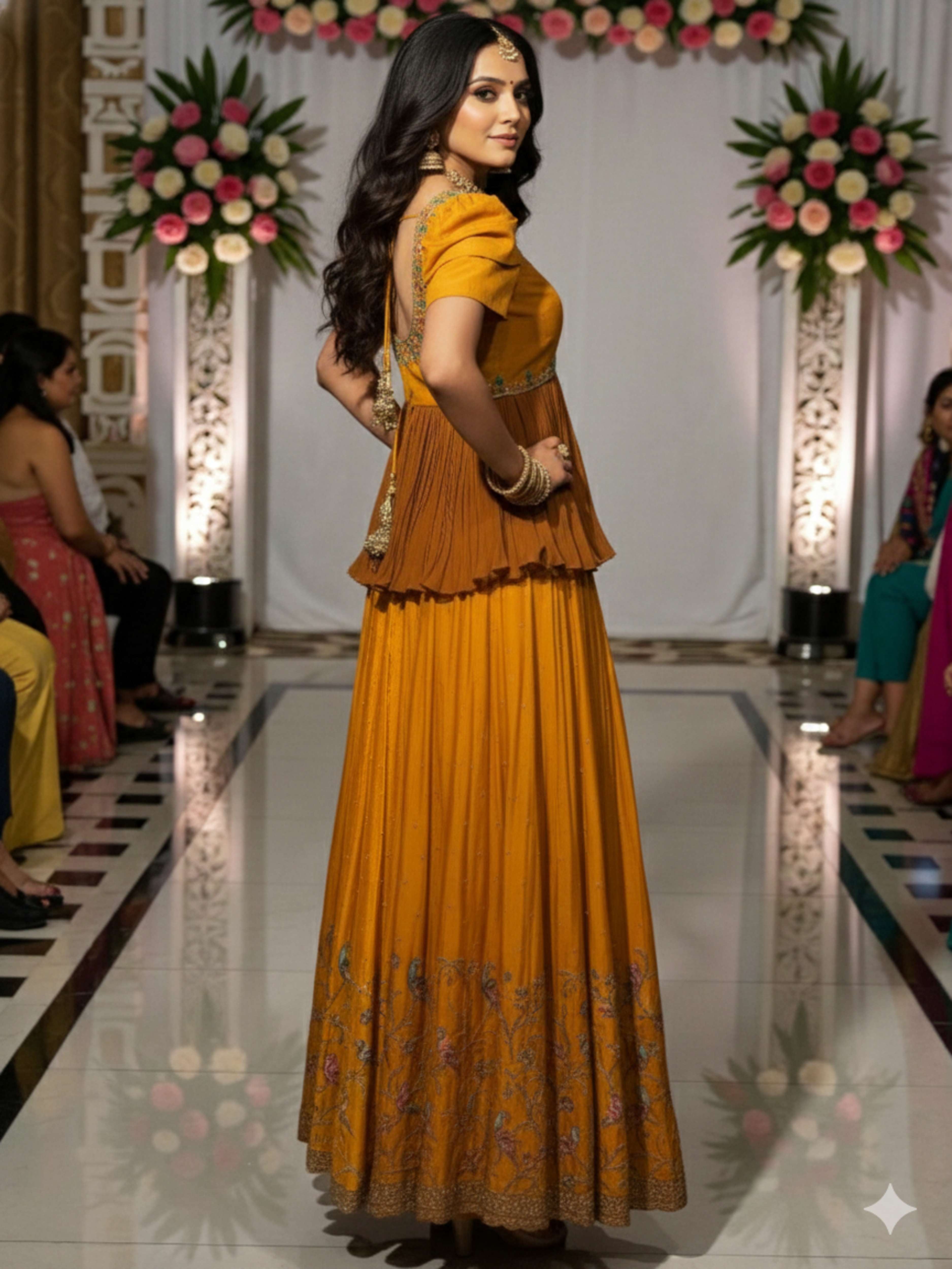 Aamri-Designer Yellow Festive Outfit