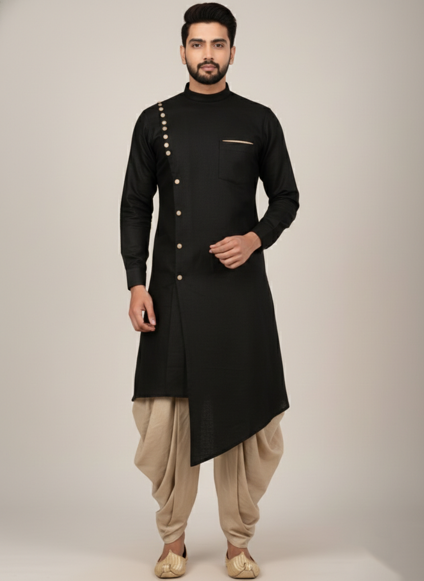 Sultan Veer-Kurta Dhoti Set for Men | Premium Eid Outfit