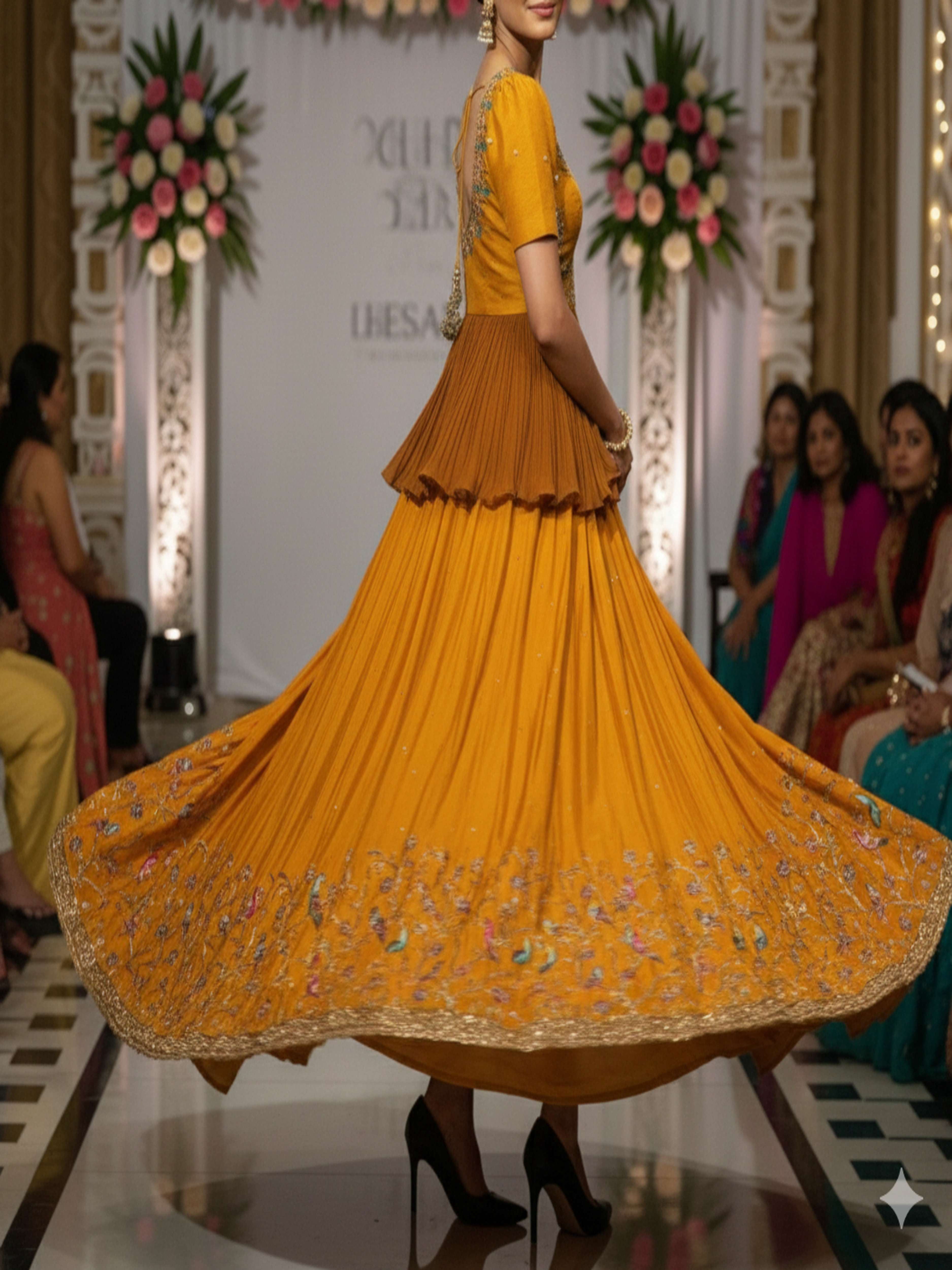 Aamri-Designer Yellow Festive Outfit