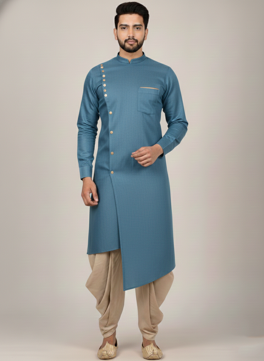 Sultan Veer-Kurta Dhoti Set for Men | Premium Eid Outfit