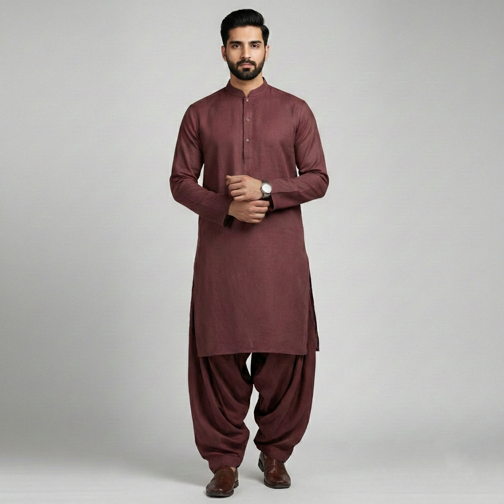 Sultan Aag-Pathani Suit for Men | Premium Eid Outfit