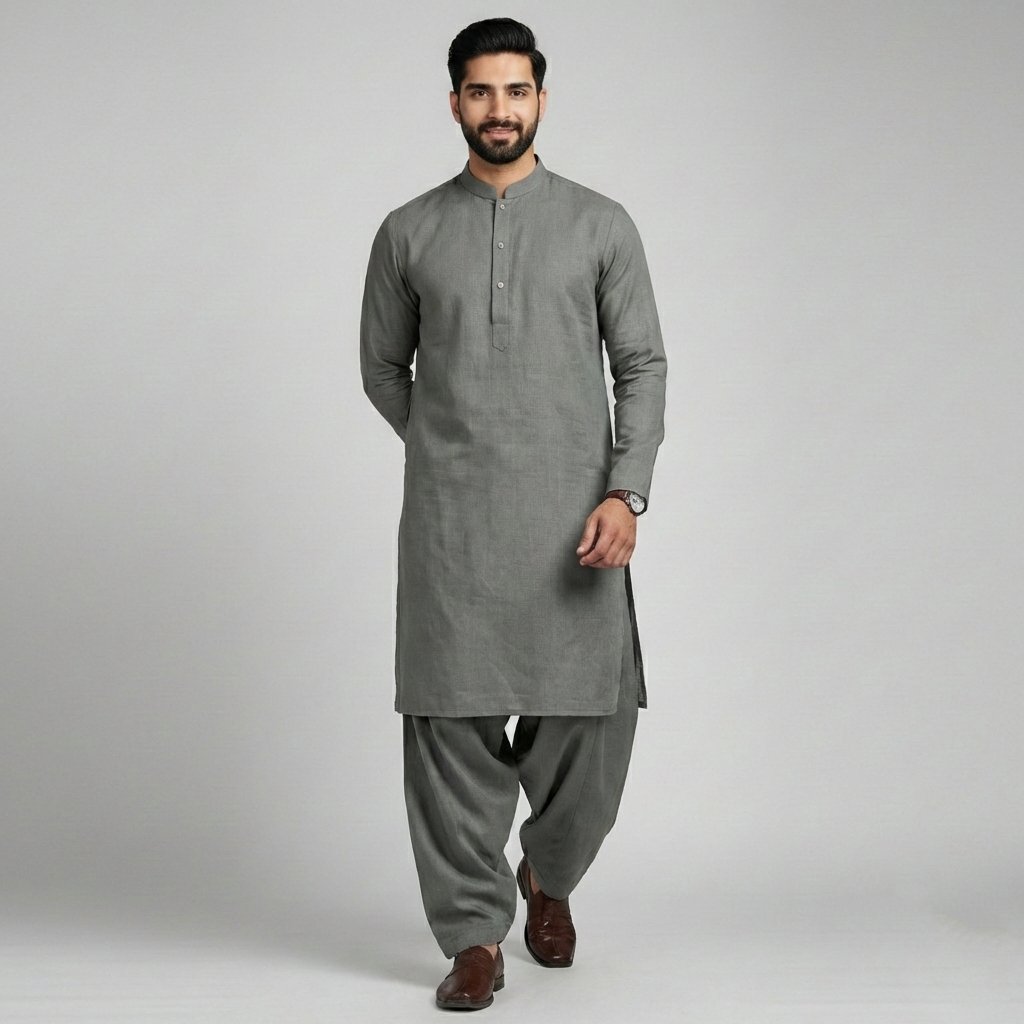 Sultan Aag-Pathani Suit for Men | Premium Eid Outfit