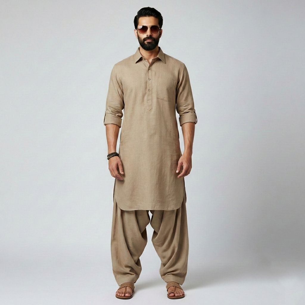Sultan Sher-Pathani Dhoti Set for Men | Eid Special Outfit