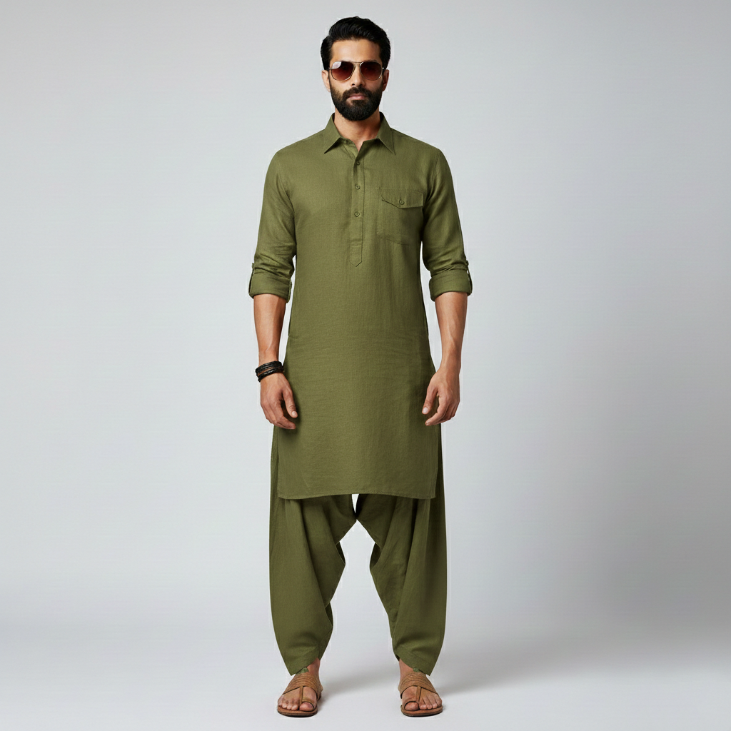 Sultan Sher-Pathani Dhoti Set for Men | Eid Special Outfit