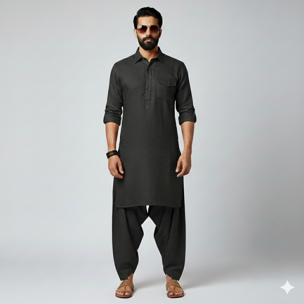 Sultan Sher-Pathani Dhoti Set for Men | Eid Special Outfit