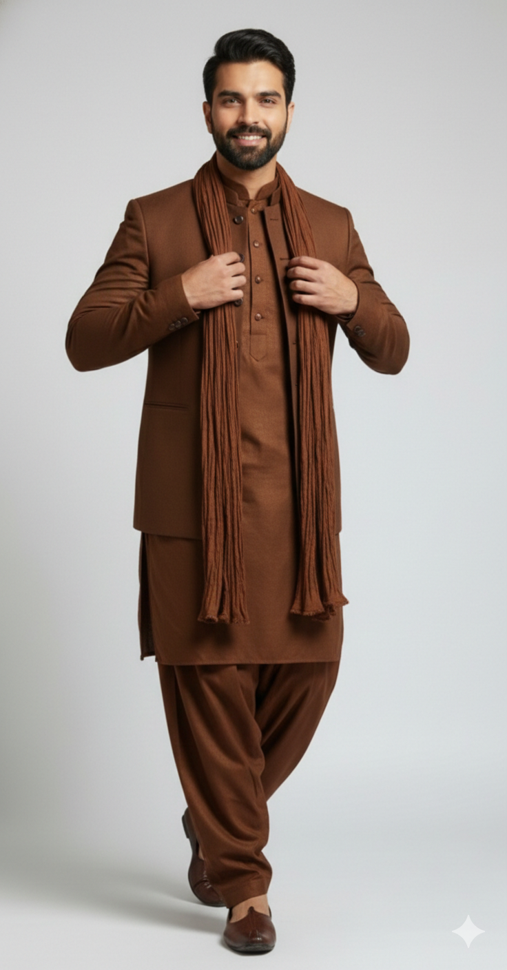 Sultan Fateh-Pathani suit for Men | Premium Eid & Festive Wear