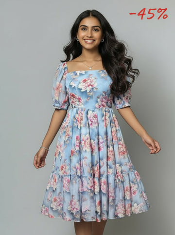 Khushi - Floral Midi Dress