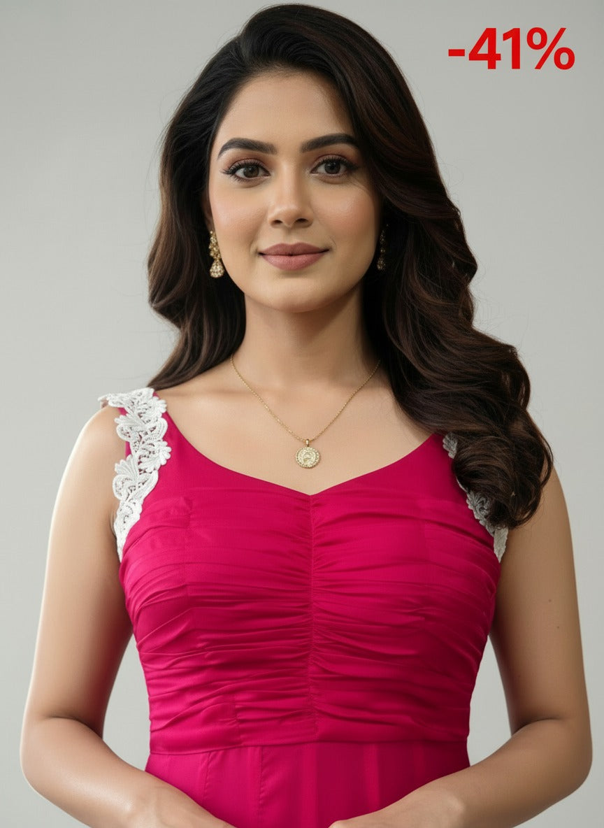 Pink Whisper - Designer Maxi Dress for Women