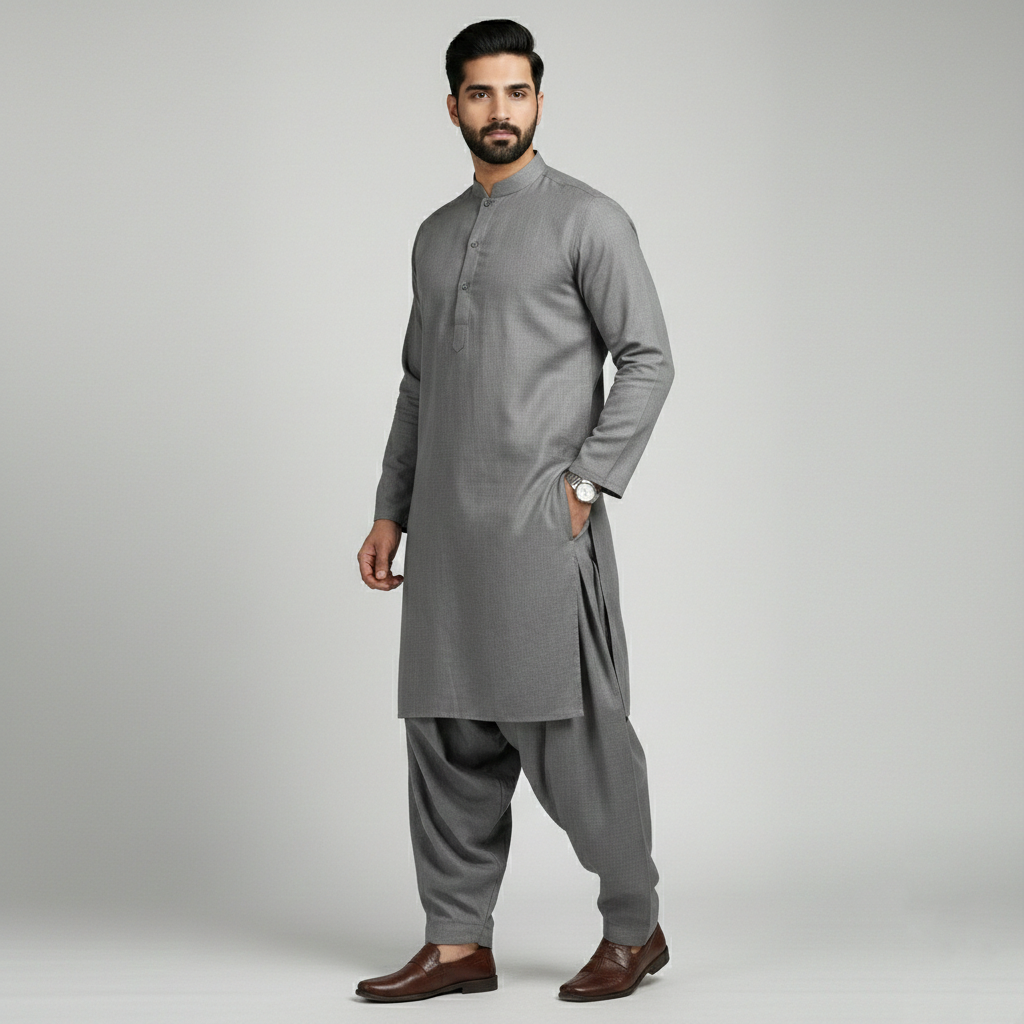 Sultan Aag-Pathani Suit for Men | Premium Eid Outfit